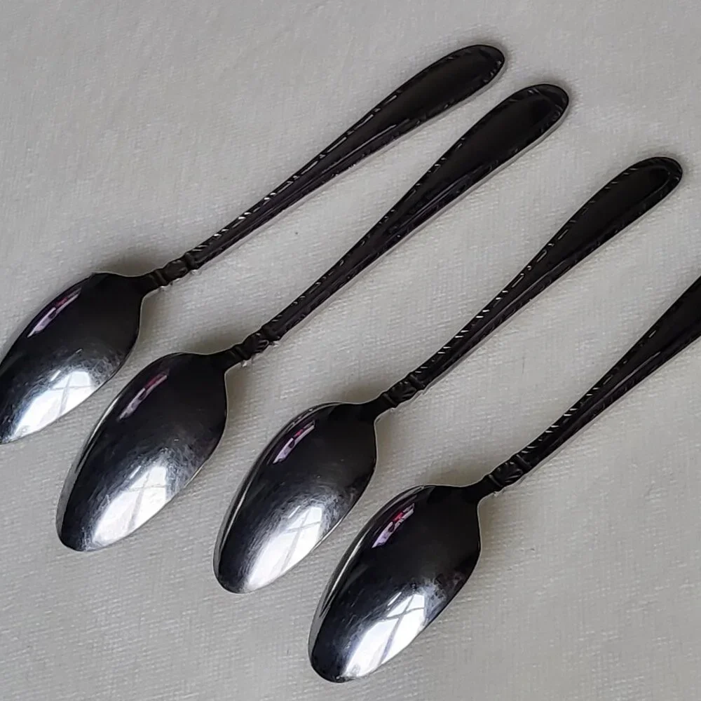 Oneida Brunswick Teaspoon Spoon Stainless Flatware 4 pc